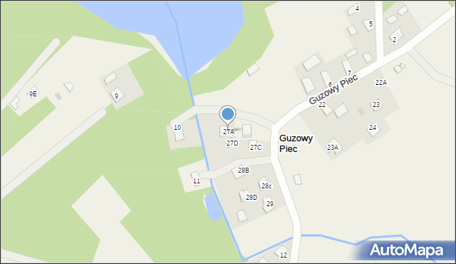 Guzowy Piec, Guzowy Piec, 27A, mapa Guzowy Piec
