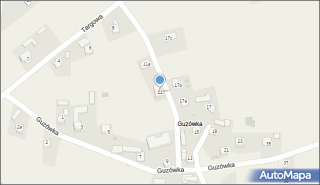 Jabłonka, Guzówka, 11, mapa Jabłonka