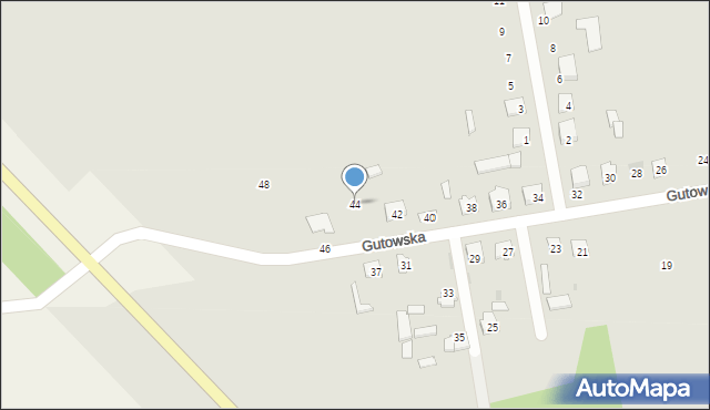 Kosów Lacki, Gutowska, 44, mapa Kosów Lacki