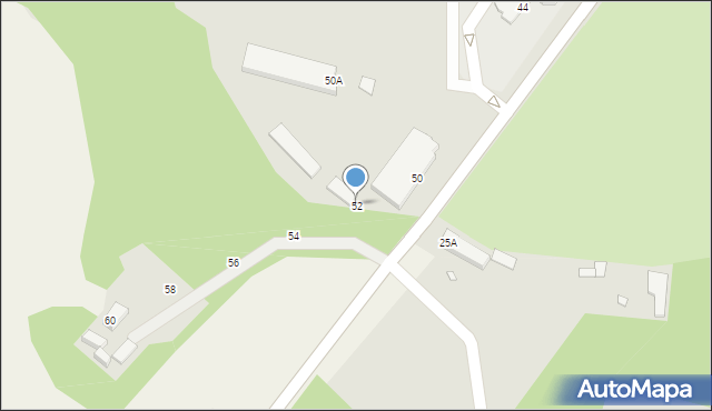 Krosno Odrzańskie, Gubińska, 52, mapa Krosno Odrzańskie