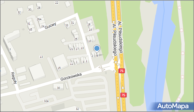 Nowy Sącz, Gucwy Konstantego Klemensa, 6, mapa Nowego Sącza