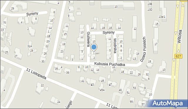 Ostrołęka, Guliwera, 4, mapa Ostrołęka