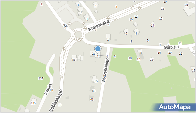 Przemyśl, Gurbiela Kazimierza, ppłk., 2, mapa Przemyśla