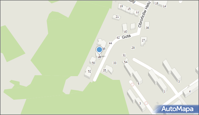 Siedlce, Guta Henryka, 48, mapa Siedlce