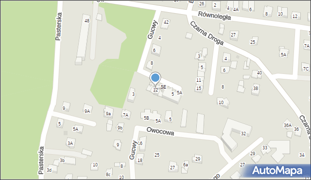 Tarnów, Gucwy Roberta, 12, mapa Tarnów