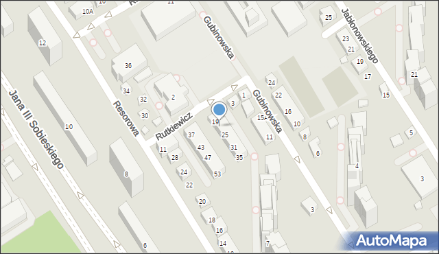 Warszawa, Gubinowska, 21, mapa Warszawy