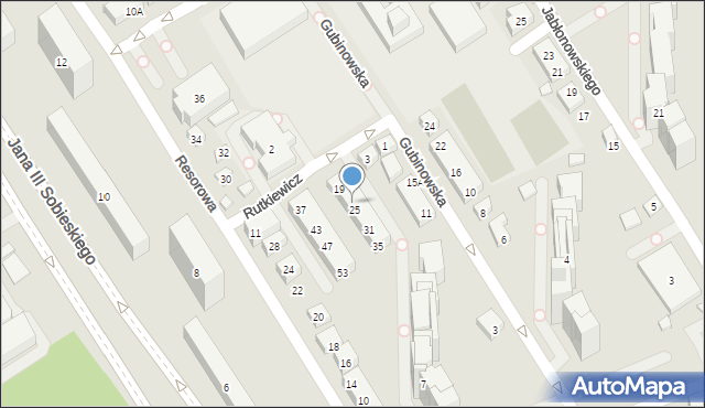 Warszawa, Gubinowska, 23, mapa Warszawy