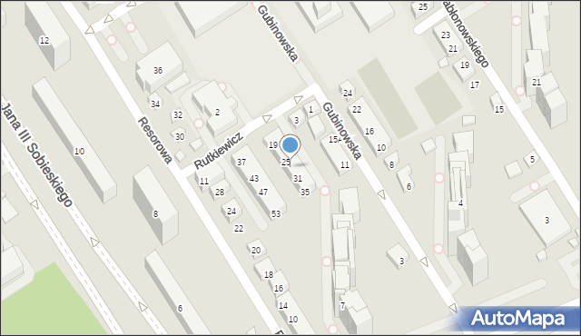 Warszawa, Gubinowska, 27, mapa Warszawy