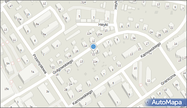 Wejherowo, Gulgowskiego Izydora, 11, mapa Wejherowo