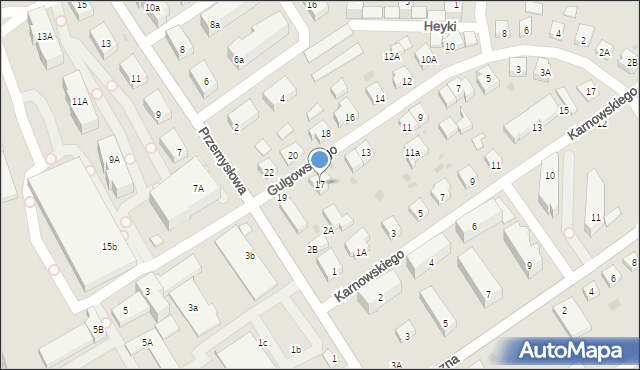 Wejherowo, Gulgowskiego Izydora, 17, mapa Wejherowo