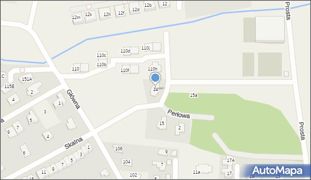 Bobrowiec, Gwiazdy Polarnej, 14, mapa Bobrowiec