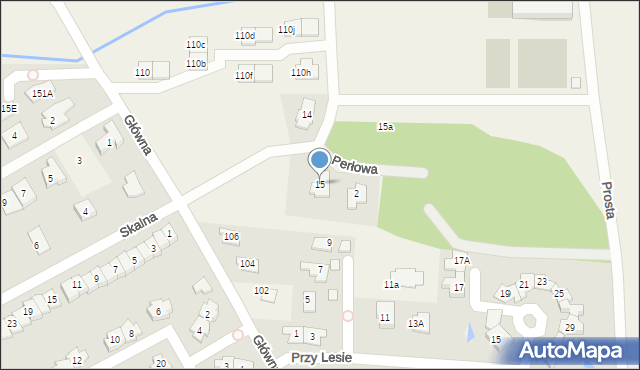 Bobrowiec, Gwiazdy Polarnej, 15, mapa Bobrowiec