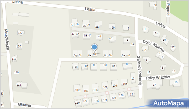 Bobrowiec, Gwiazdy Polarnej, 6d, mapa Bobrowiec