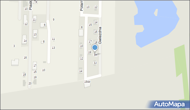 Cerekiew, Gwiezdna, 20, mapa Cerekiew