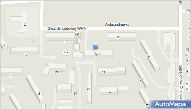 Ciechanów, Gwardii Ludowej WRN, 16, mapa Ciechanów