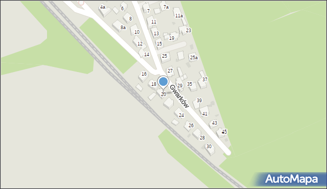 Czerwionka-Leszczyny, Gwarków, 20, mapa Czerwionka-Leszczyny