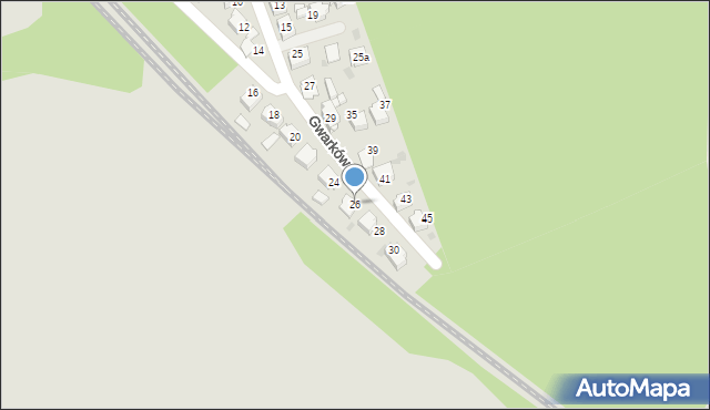 Czerwionka-Leszczyny, Gwarków, 26, mapa Czerwionka-Leszczyny