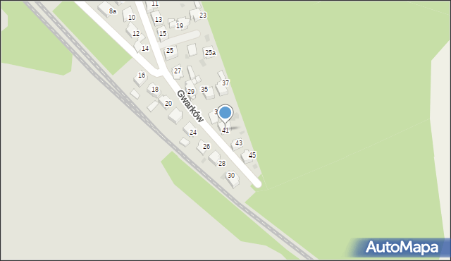 Czerwionka-Leszczyny, Gwarków, 41, mapa Czerwionka-Leszczyny