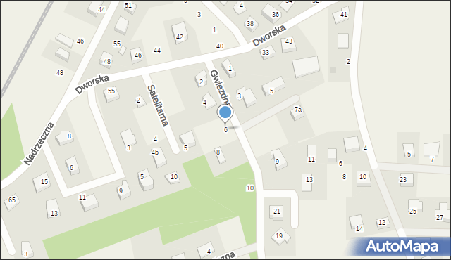 Gościcino, Gwiezdna, 6, mapa Gościcino