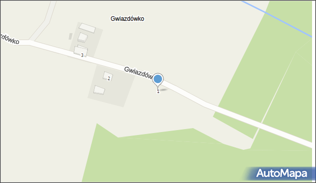 Gwiazdówko, Gwiazdówko, 1, mapa Gwiazdówko