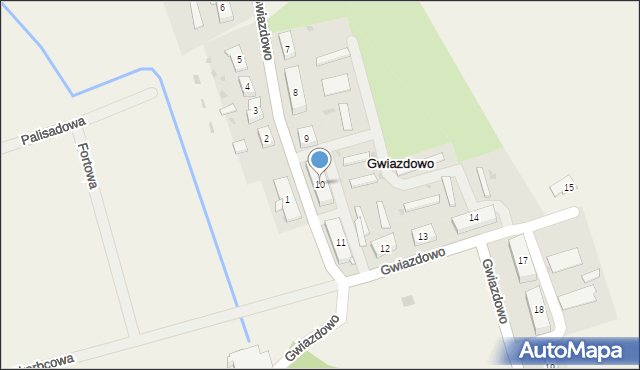 Gwiazdowo, Gwiazdowo, 10, mapa Gwiazdowo