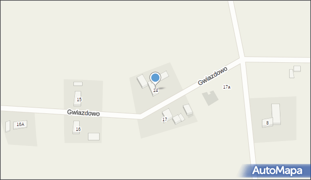 Gwiazdowo, Gwiazdowo, 14, mapa Gwiazdowo