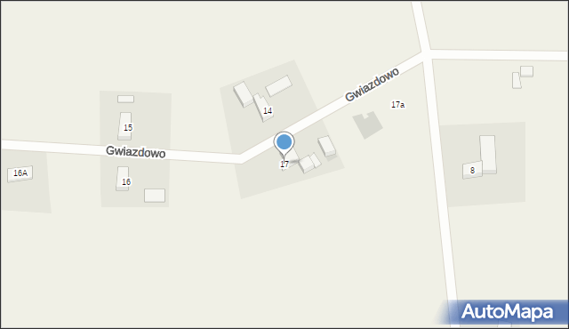 Gwiazdowo, Gwiazdowo, 17, mapa Gwiazdowo