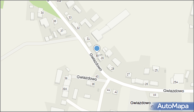 Gwiazdowo, Gwiazdowo, 30, mapa Gwiazdowo