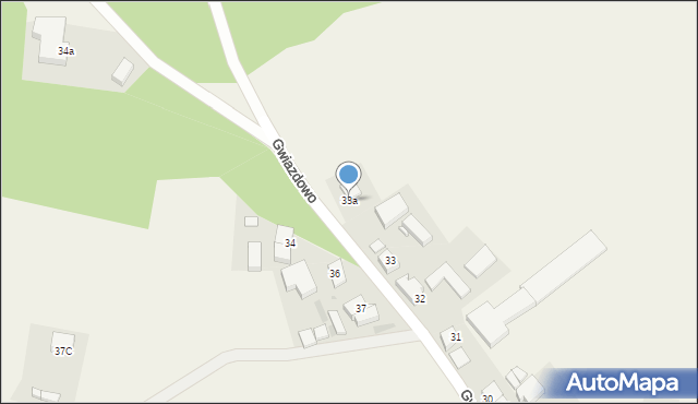 Gwiazdowo, Gwiazdowo, 33a, mapa Gwiazdowo