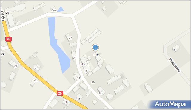 Gwieździn, Gwieździn, 18b, mapa Gwieździn