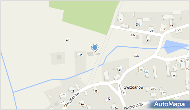 Gwizdanów, Gwizdanów, 23c, mapa Gwizdanów