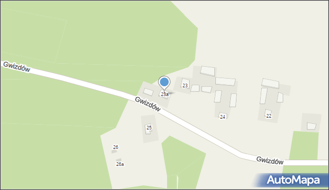 Gwizdów, Gwizdów, 23a, mapa Gwizdów