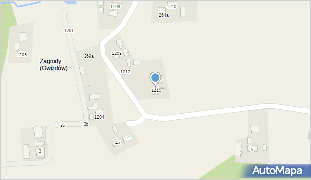 Gwizdów, Gwizdów, 1215, mapa Gwizdów