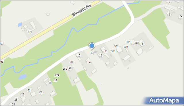 Gwizdów, Gwizdów, 13, mapa Gwizdów