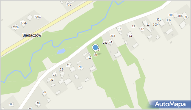 Gwizdów, Gwizdów, 18, mapa Gwizdów