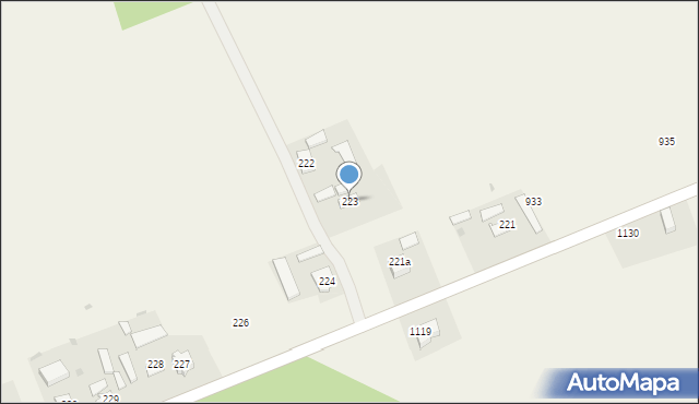 Gwizdów, Gwizdów, 223, mapa Gwizdów