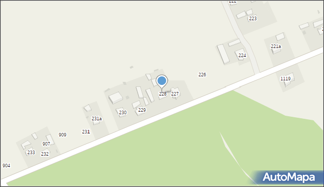 Gwizdów, Gwizdów, 228, mapa Gwizdów