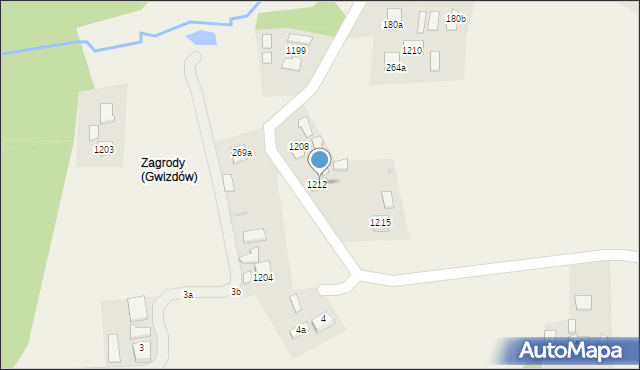 Gwizdów, Gwizdów, 267, mapa Gwizdów