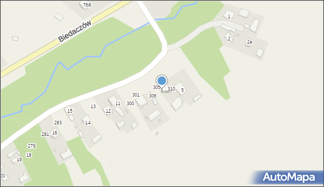 Gwizdów, Gwizdów, 308, mapa Gwizdów