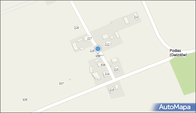 Gwizdów, Gwizdów, 936, mapa Gwizdów