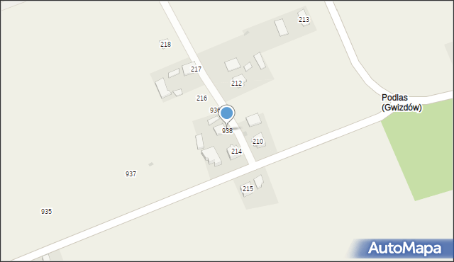 Gwizdów, Gwizdów, 938, mapa Gwizdów