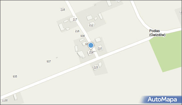 Gwizdów, Gwizdów, 940, mapa Gwizdów