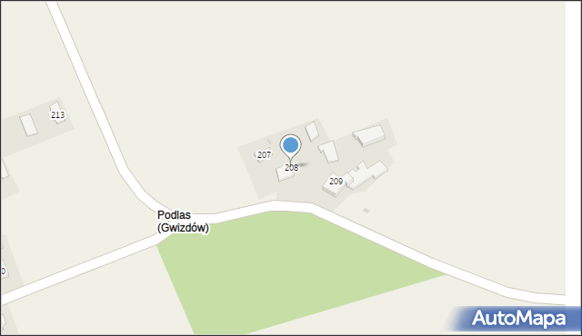 Gwizdów, Gwizdów, 970, mapa Gwizdów