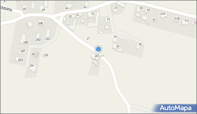 Gwiździny, Gwiździny, 29, mapa Gwiździny