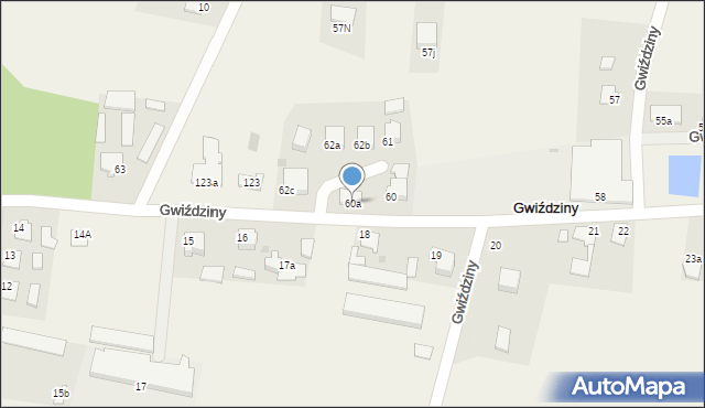 Gwiździny, Gwiździny, 60a, mapa Gwiździny