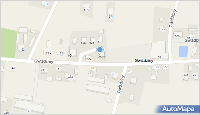 Gwiździny, Gwiździny, 60, mapa Gwiździny