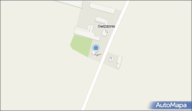 Gwiździny, Gwiździny, 71a, mapa Gwiździny