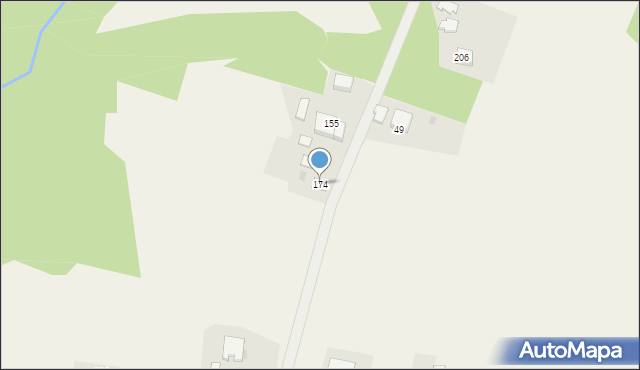 Gwoździec, Gwoździec, 174, mapa Gwoździec