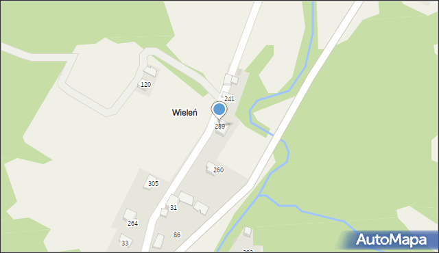 Gwoździec, Gwoździec, 289, mapa Gwoździec