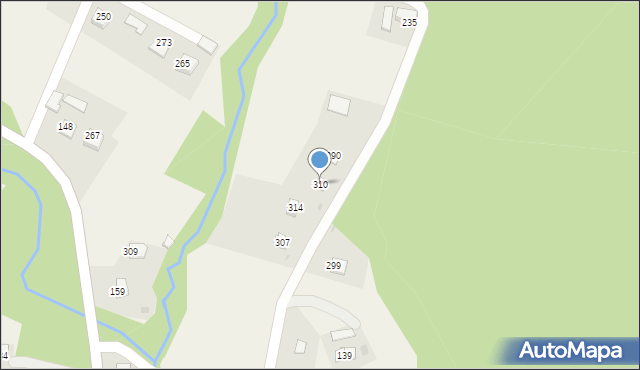 Gwoździec, Gwoździec, 310, mapa Gwoździec